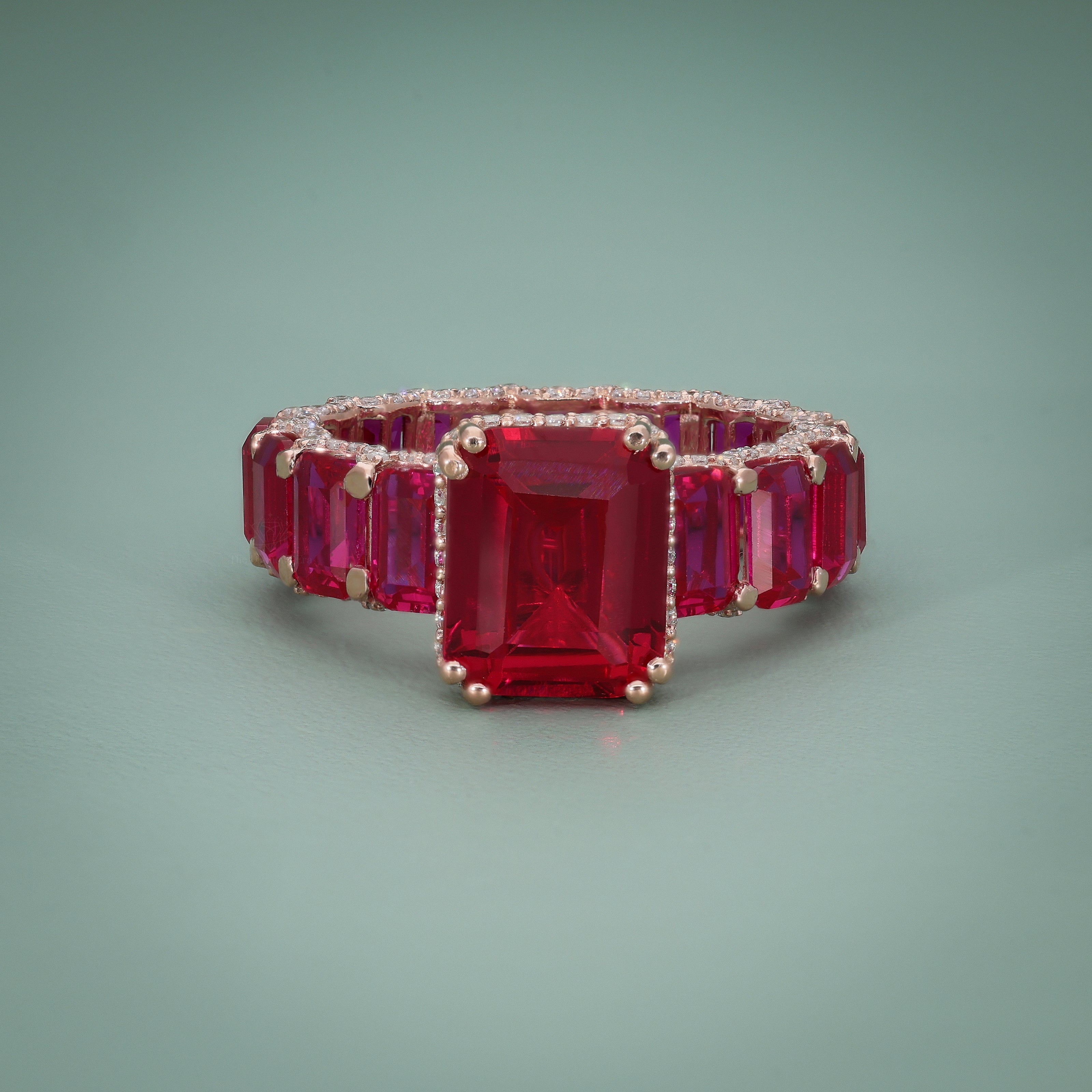 Emerald Blaze Ring